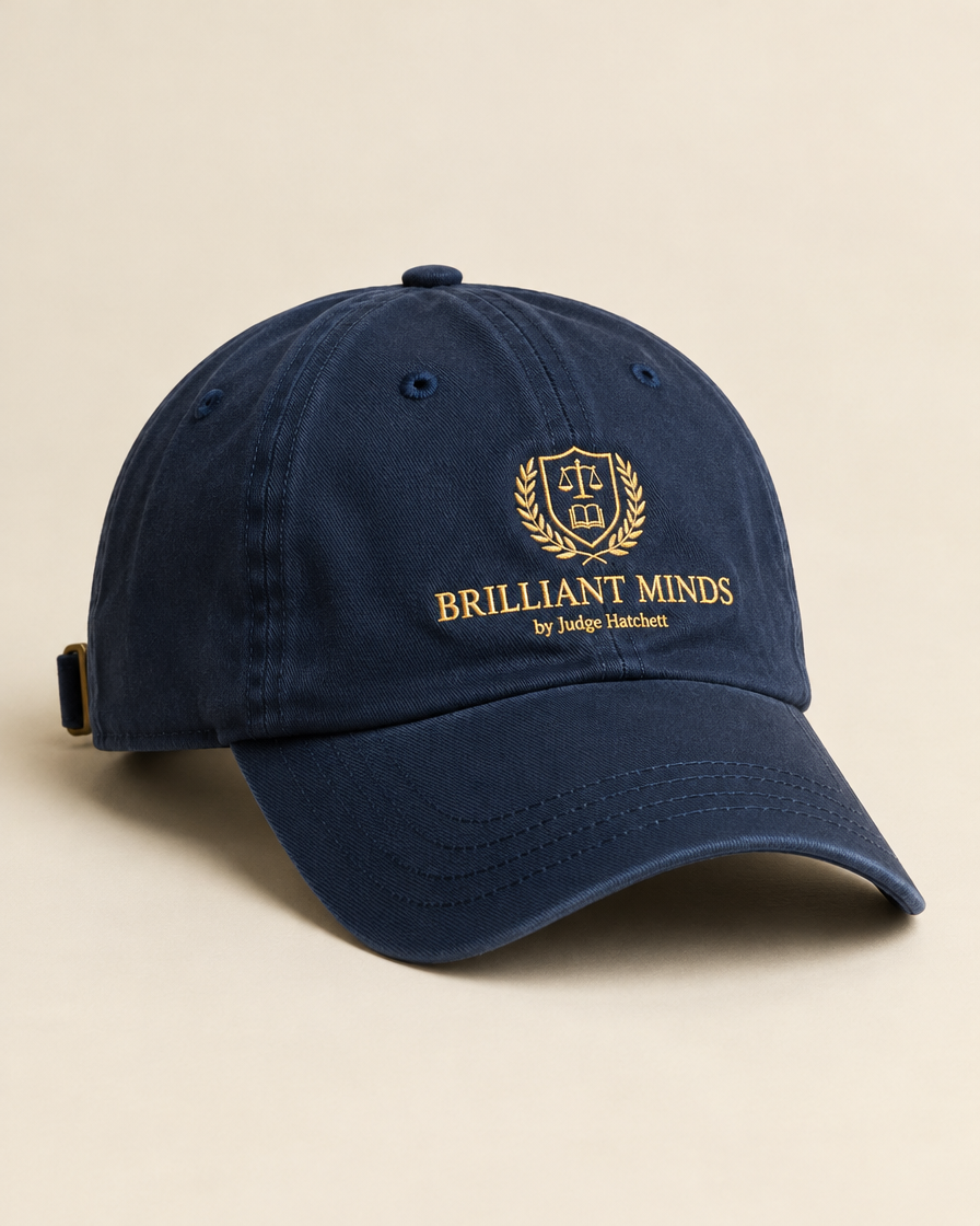 The Quiet Hat in navy